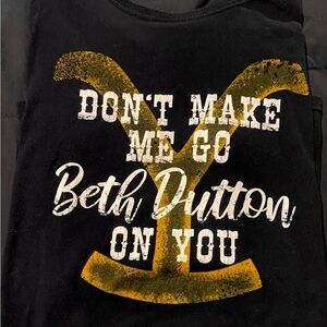 Black and Gold Yellowstone Graphic Tee